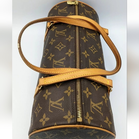 🎁Louis Vuitton Papillion 30 Monogram Canvas Cylindrical Barrel Bag - Picture 10 of 11